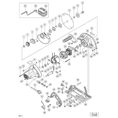 Hitachi CIRCULAR SAW C7SS Spare Parts