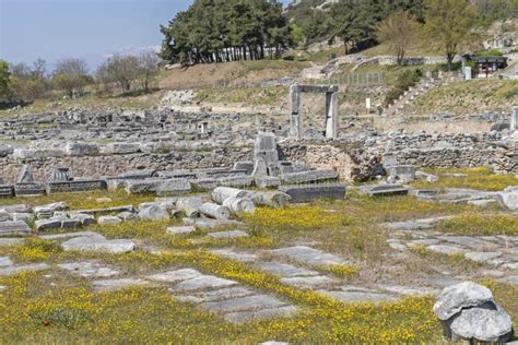 Ancient Ruins at Archaeological Area of Philippi, Greece Stock Photo - Image of classic ...