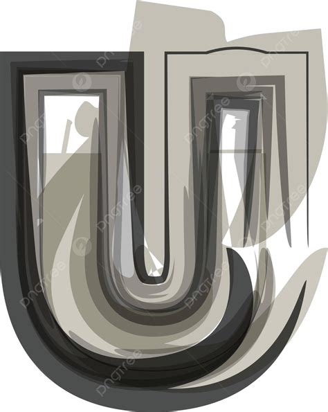 Abstract Letter U Font Type Alphabet Vector, Font, Type, Alphabet PNG and Vector with ...