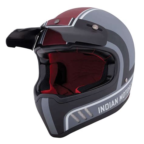 Open Face Retro Helmet, Red - Sturgis Live