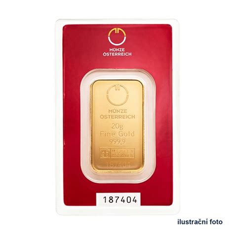 Investment Gold Bar 20 g - Münze Österreich | Czech Mint