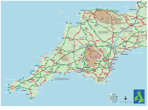 Map of the Viewpoint locations in Adam Burton’s Photographing Cornwall ...