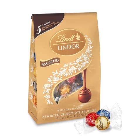 Buy Lindt LINDOR Assorted Chocolate Candy Truffles, Halloween Party Candy with Smooth, Melting ...