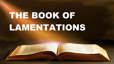 THE BOOK OF LAMENTATIONS CHAPTER 1 VERSE 1-22 OLD TESTAMENT THE HOLY BIBLE KING JAMES VERSION ...