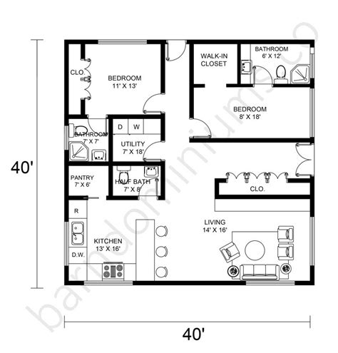 9 Stunning 40x40 Barndominium Floor Plans That Exceed All Expectations ...