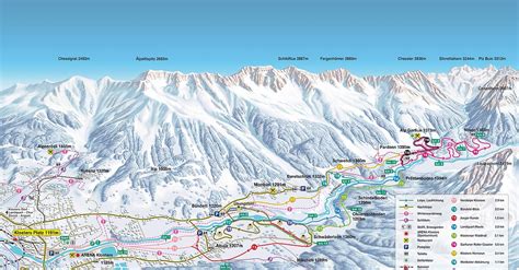 BERGFEX: Trail Map Davos Klosters: Cross-country skiing Davos Klosters