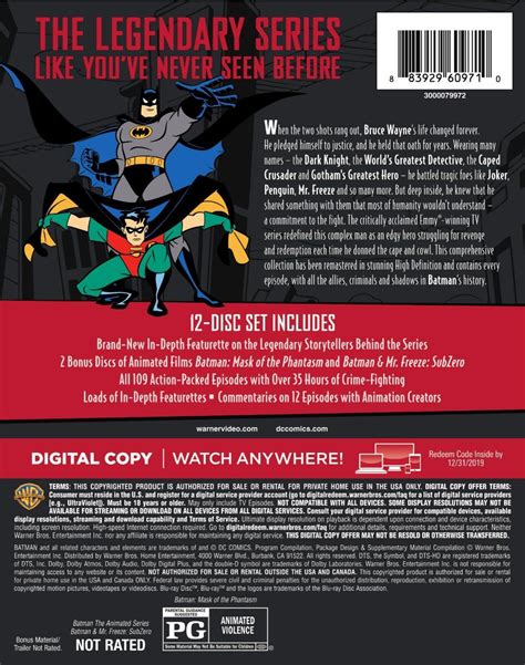 Batman The Complete Animated Series Blu-ray | Animation series, Batman ...