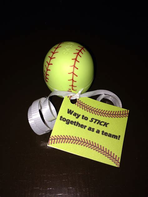 End of season coach's gift to players. EOS Chapstick as softball. | Softball gifts, Softball ...