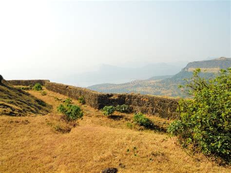 A Stone Wall of the Lohagad Fort in Pune Stock Image - Image of rock, plateau: 255706895