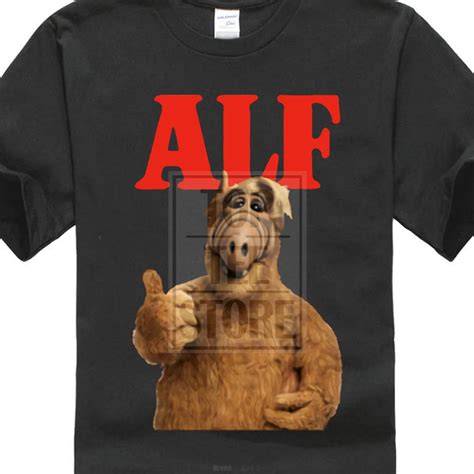 Alf Tv Show Retro T Shirt Tee Gift Tasty Cat Ufo Comedy Series Alien ...