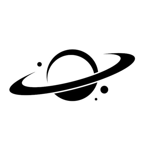 Premium Vector | Planet Saturn logo vector illustration design Planet ...