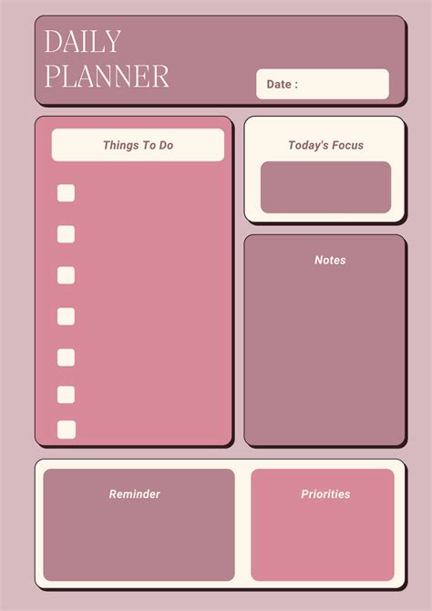 Download Grand Student Daily Planner Template For Fre - vrogue.co