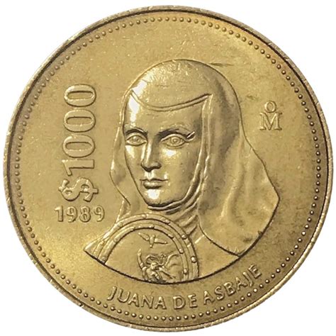 Amazon.com: 1988-1992 1000 Peso Mexican Coin. With Sister Joan Agnes of the Cross. A Famous ...