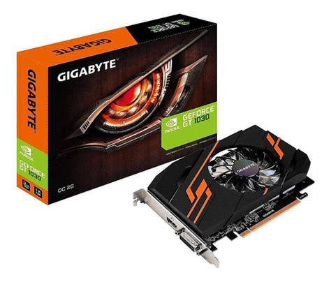 Tarjeta gráfica Nvidia Gigabyte GeForce GTX 10 Series GT 1030 GV-N1030OC-2GI OC Edition 2GB ...