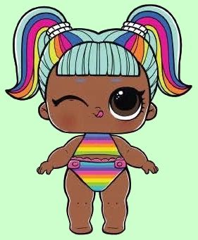 Lil Rainbow Raver | Lol dolls, Lol doll cake, Lil sister