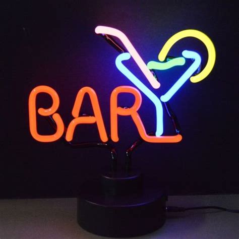 Bar Martini Neon Table Top Sculpture | Neon sculpture, Neon signs, Neon ...