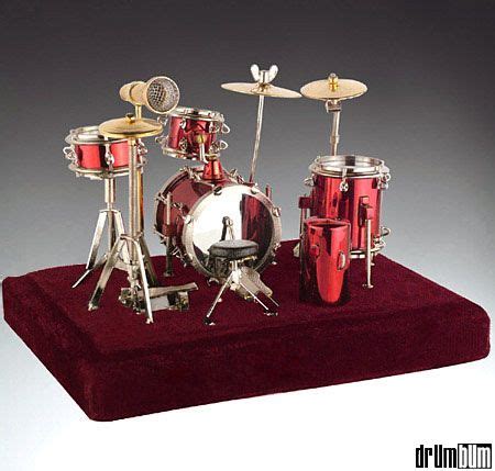 Red Miniature Drumset | Makes a unique gift for the drummer in your ...