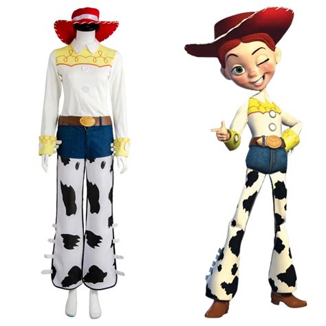 Toy Story The Yodeling Cowgirl Jessie Outfit Cosplay Costume Halloween Carnival Costumes For ...