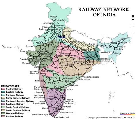 India Map Railway Zone