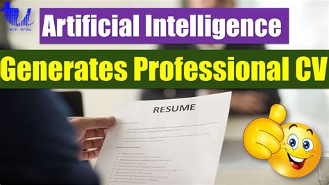 Using AI Generate A Professional Resume/CV For Yourself In 5 Minutes - NJMH Gaming