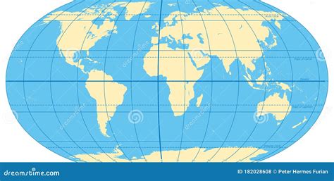 Blank World Map With Longitude And Latitude