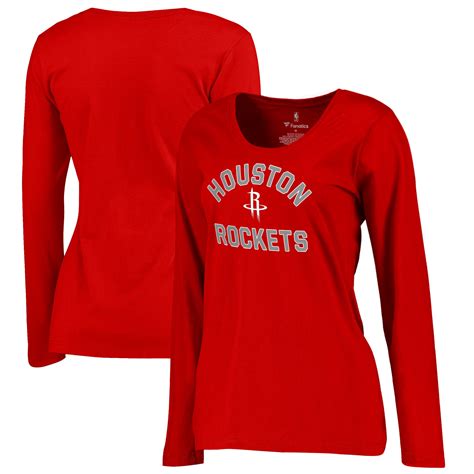 Fanatics Branded Houston Rockets Women's Red Overtime Plus Size Long ...