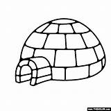 Eskimo Igloo House Coloring Page Sketch sketch template