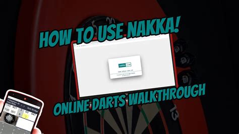 How to use NAKKA N01 online darts walkthrough! - YouTube