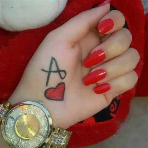 Pin by Zonash khan ️ on # -A | Alphabet tattoo designs, Stylish alphabets, Love heart images