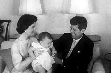 “John F. Kennedy with wife Jackie and daughter Caroline, 1958. ” John Kennedy Jr, Caroline ...
