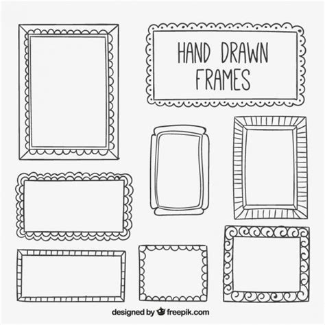 Download Collection Of Hand Drawn Frame for free | Drawing frames ...