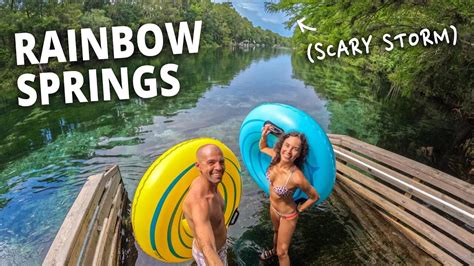 Tubing the Rainbow River (in a scary storm) | Rainbow Springs State Park, Florida