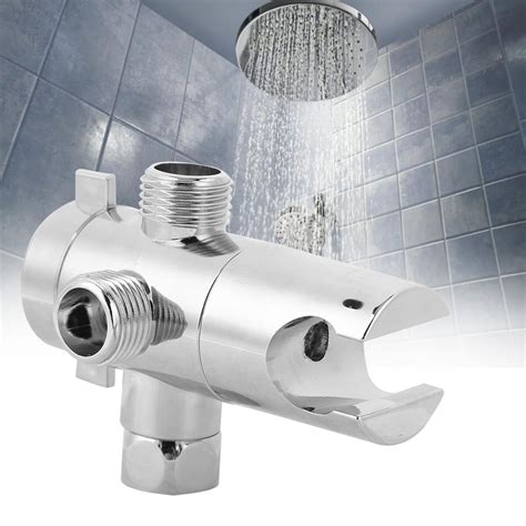 LYUMO Shower Diverter,Multifunction G1/2 3‑Way Bath Shower Diverter Valve with Shower Head ...