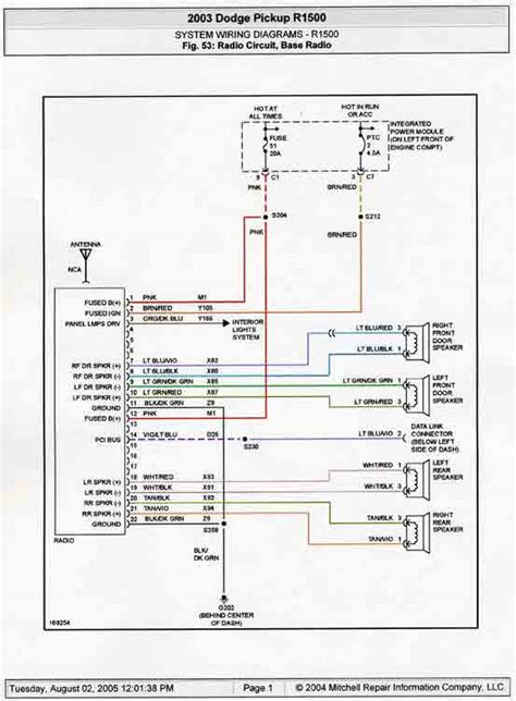 2004 Dodge Ram 2500 Headlight Wiring Diagram