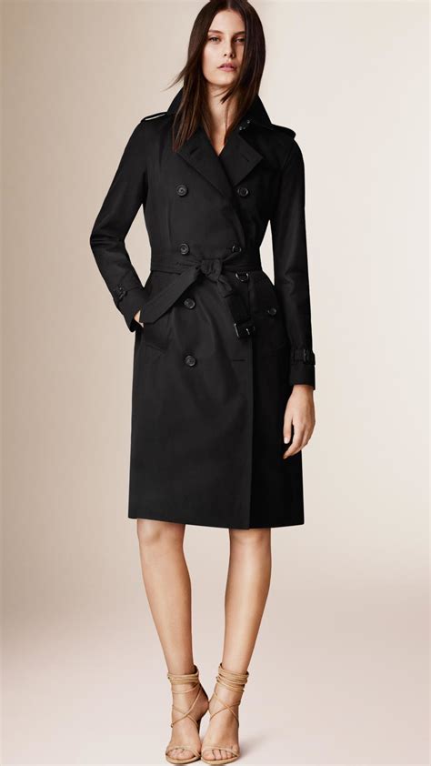 Burberry The Kensington – Extra-long Heritage Trench Coat in Black | Lyst