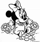Cute Baby Minnie Mouse Sed0b Coloring Page Printable sketch template