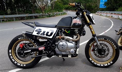 Modified Royal Enfield Himalayan gets Flat Tracker styling from Bulleteer Customs