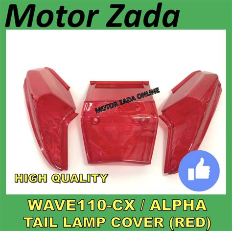 WAVE 110 CX TAIL LEN SET WAVE ALPHA TAIL LAMP COVER WAVE110CX TAIL LAMP LENS WAVE 110 CX ALPHA ...