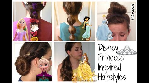 Disney Princess Inspired Hairstyles - YouTube