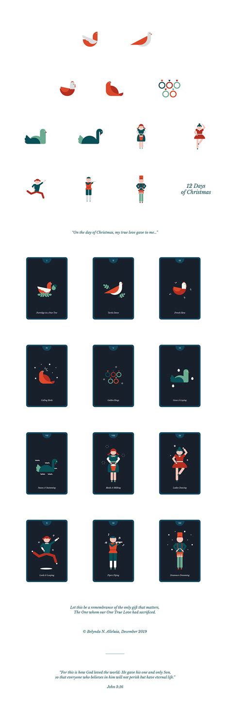 12 Days of Christmas - Illustration on Behance