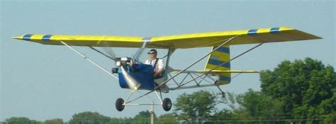 Single Seat Basic Ultra-Light Aeroplane In Canada.