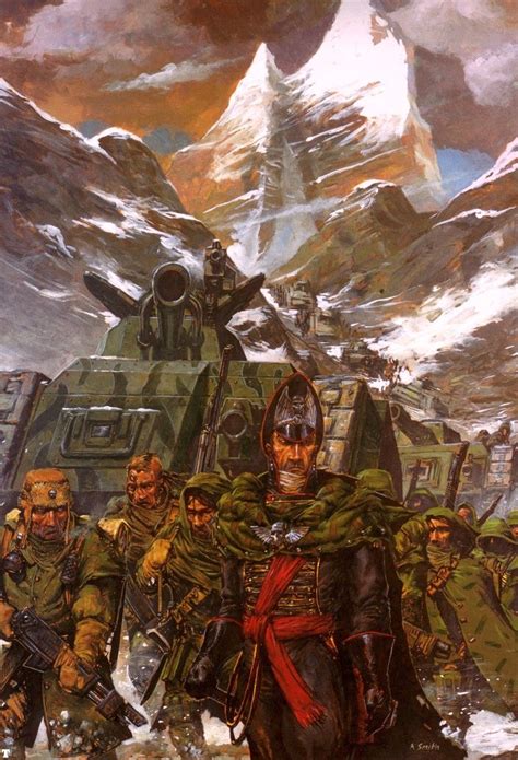 omercifulheaves: Gaunt’s Ghosts - Honor Guard Art by Adrian Smith Warhammer Imperial Guard, 40k ...