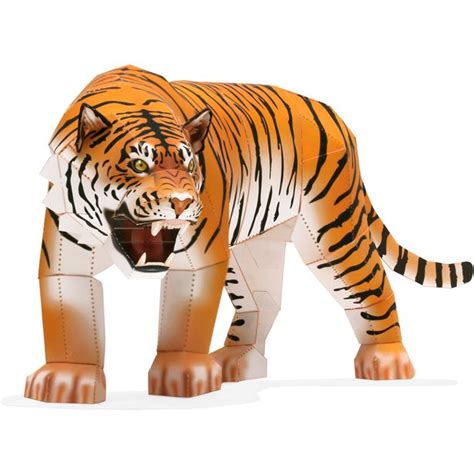 Tiger (Male, Standing) - Asia - Realistic Crafts/Animals - Paper Craft ...