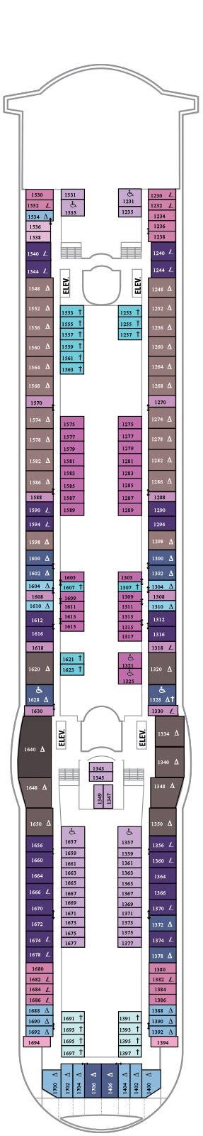 Independence of the Seas Deck plan & cabin plan