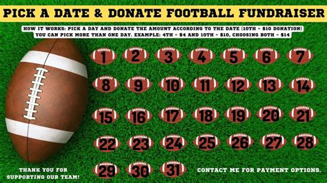 Football Fundraiser Flyers and Donation Templates for All Events and Purposes: Sports Teams ...