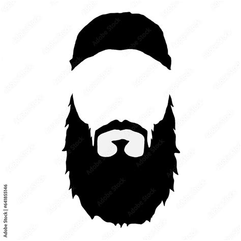 silhouette of a person, silhouette of a beard, beard shadow, beard ...