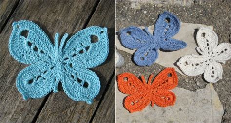 Butterfly Applique Crochet Free Pattern - Styles Idea