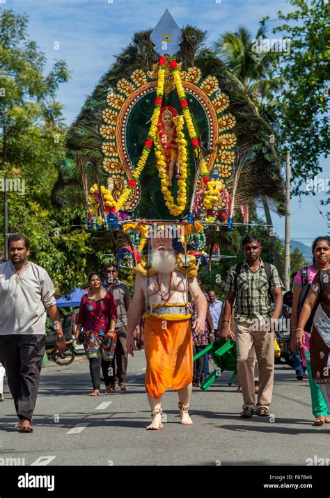 Devotee Kavadi Australian Bearer At Thaipusam Hindu Religious Festival ...