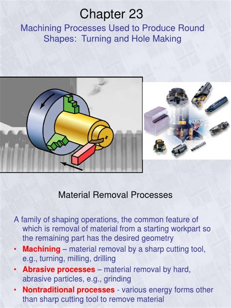 6-2 Machining Processes I | PDF | Machining | Equipment