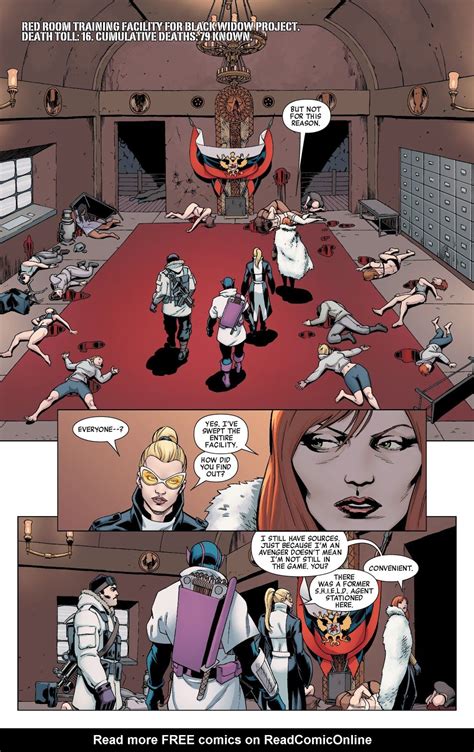 Black Widow Hawkeye and Mocking Bird in a Red Room Facility in Widowmaker #1 #blackwidowcomics # ...